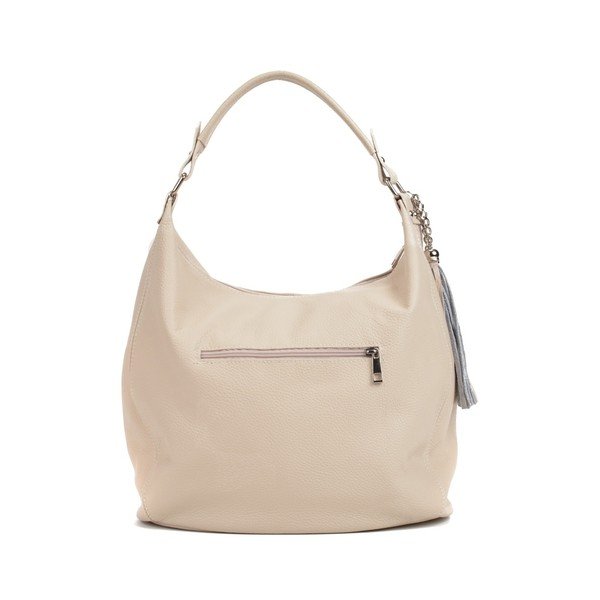 Geantă din piele Sofia Cardoni Bruhna, bej-image-2