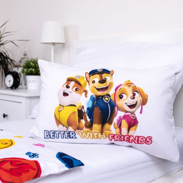 Lenjerie de pat pentru copii din bumbac pentru pătuț 100x135 cm Paw Patrol – Jerry Fabrics-image-3