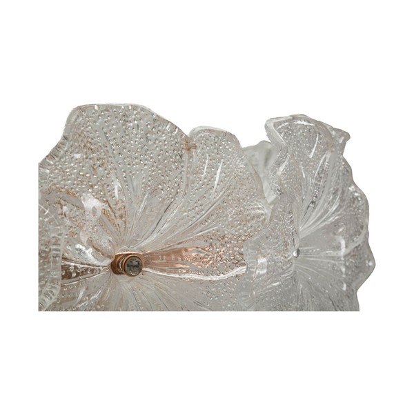 Lustră aurie din metal cu abajur din sticlă ø 47 cm Ibiscus – Mauro Ferretti-image-4