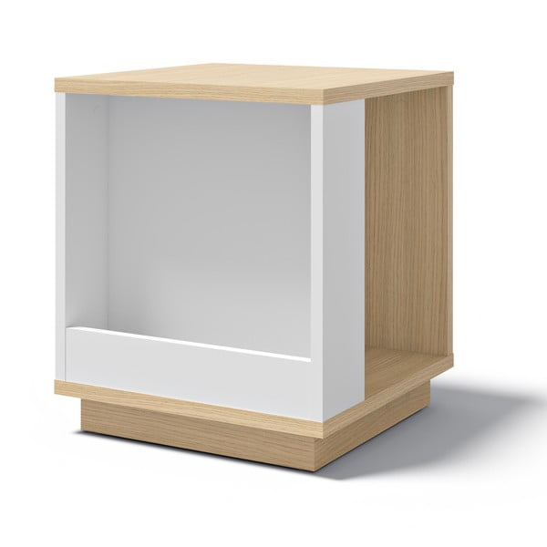 Măsuță auxiliară cu aspect de lemn de stejar 40x40 cm Ella - TemaHome-image-3