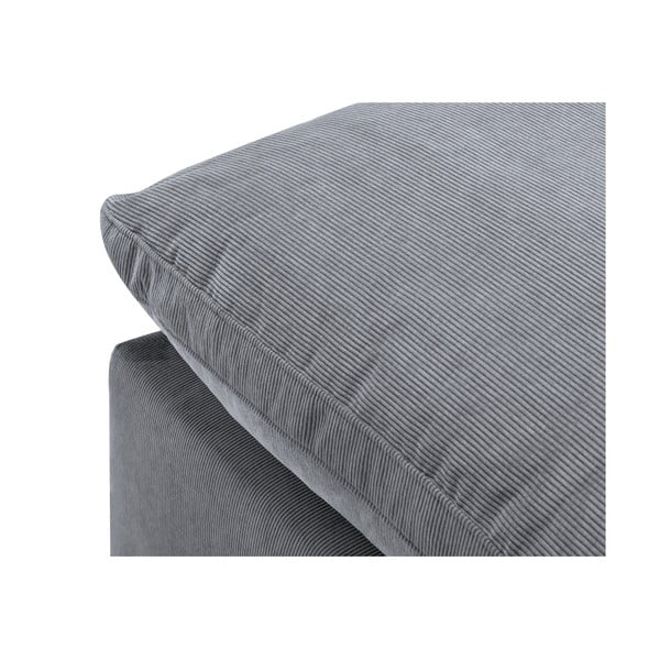 Modul cu tapițerie din catifea pentru canapea colț de dreapta Windsor & Co Sofas Galaxy, gri-image-4