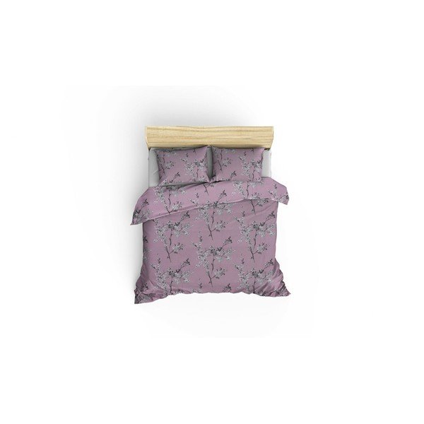 Lenjerie de pat roz din bumbac ranforcé pentru pat dublu/extinsă 240x220 cm Chicory – Mijolnir-image-2
