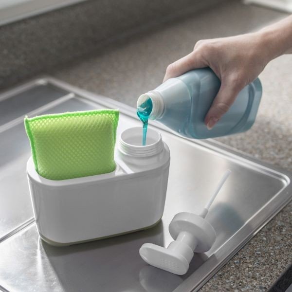 Dispenser pentru săpun Addis, alb-gri-image-3
