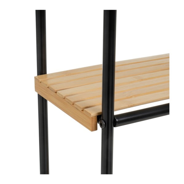 Etajeră neagră/în culoare naturală din bambus 41x77 cm – Casa Selección-image-3