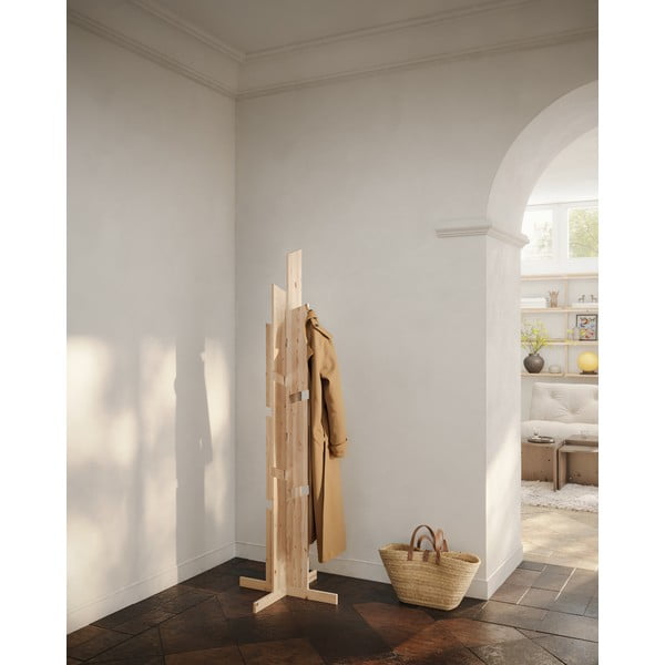 Cuier în culoare naturală din lemn de pin 60x186 cm Keeper – Karup Design-image-1