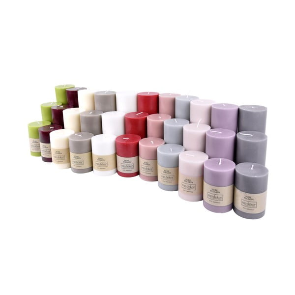 Lumânare Eco candles by Ego dekor Friendly, durată ardere 37 h, alb-image-1