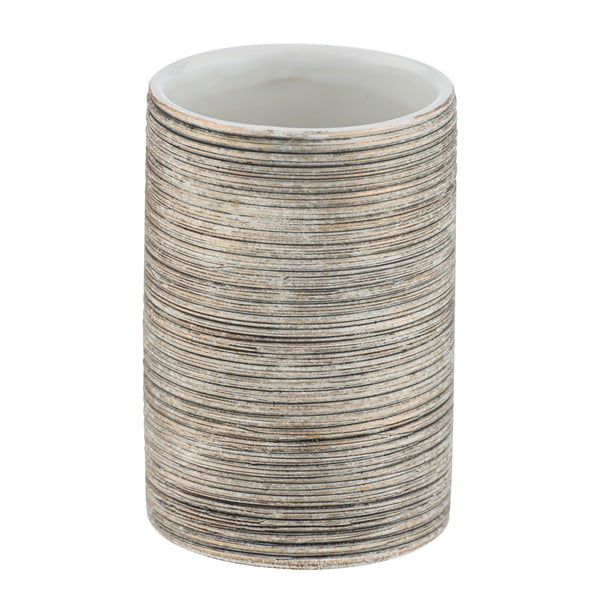 Suport ceramică pentru periuțe de dinți Wenko Fedio, maro-image-2
