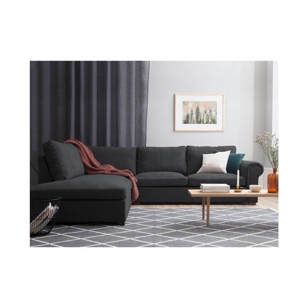 Canapea Windsor & Co Sofas Antoine, pe partea stângă, gri închis-image-2