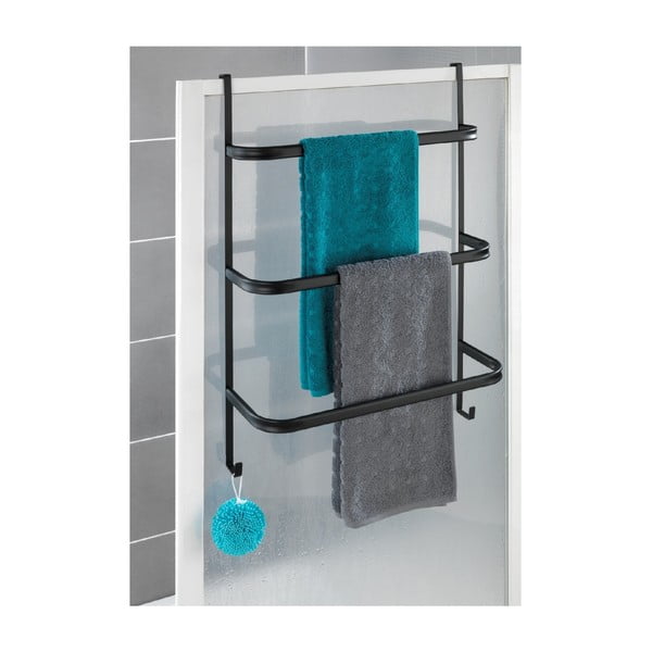 Suport pentru prosoape Wenko Towel Holder Black, 21 x 54 cm, negru-image-3