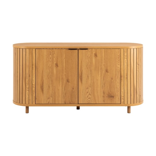 Comodă în culoare naturală cu aspect de lemn de stejar 160x80x45 cm Colima – Actona