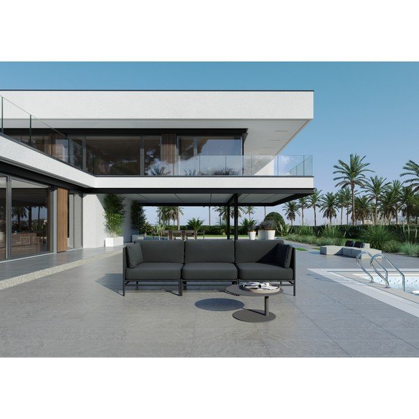 Canapea modulară de grădină gri închis 234 cm Dandy – Sit Sit-image-1