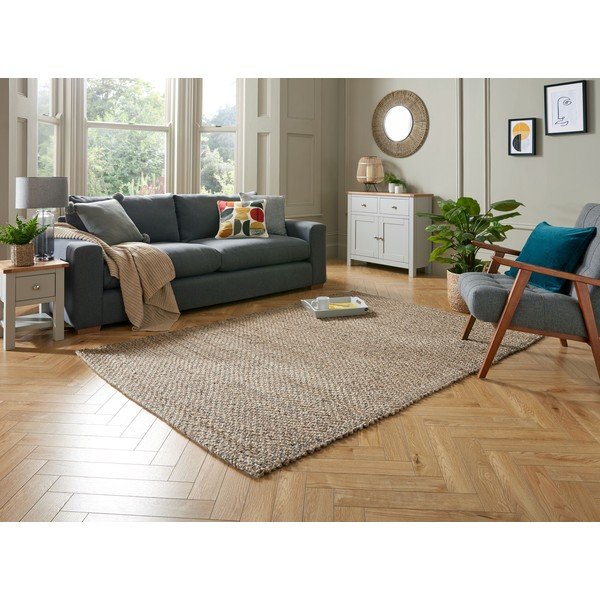 Covor în culoare naturală din iută 160x230 cm Sol – Flair Rugs-image-1