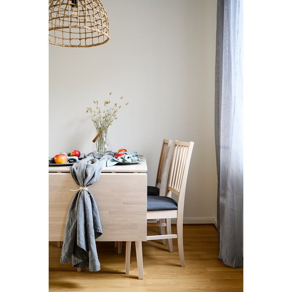 Scaun de dining din lemn de stejar Rowico Filippa, gri-image-1