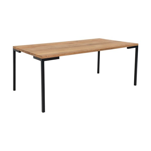 Masă de cafea cu blat din lemn de stejar House Nordic Lugano, negru-image-1