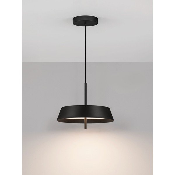 Lustră negru-mat LED cu intensitate reglabilă din aluminiu ø 45 cm Velio – Nova Luce-image-2