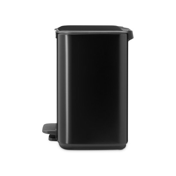 Coș de gunoi negru mat cu pedală din oțel 7 l Bo – Brabantia-image-3