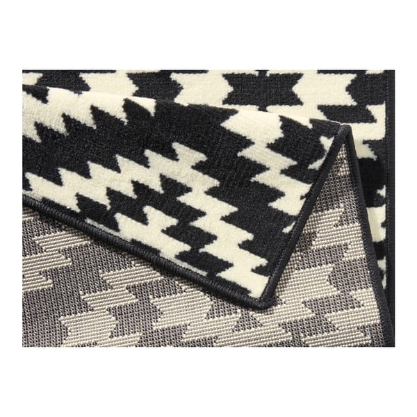 Covor tip traversă Hanse Home Basic Nordic, 80x200 cm, negru-alb-image-2