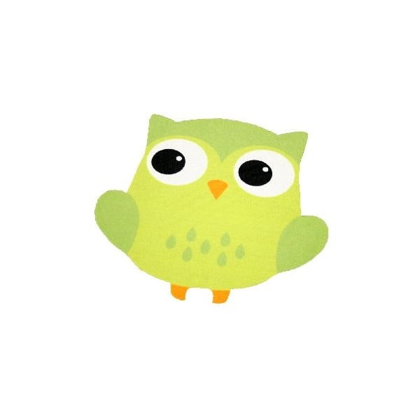 Covor pentru copii Zala Living Owl , 66 x 66 cm, verde