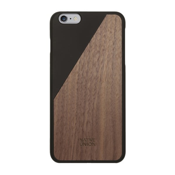 Husă protecție telefon Wooden Black pentru iPhone 6 Plus