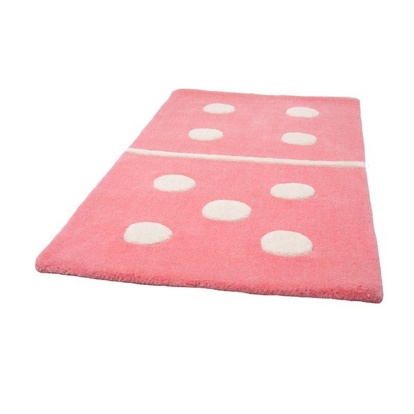 Covor pentru copii Nattiot Domino, 60 x 120 cm, roz-image-1