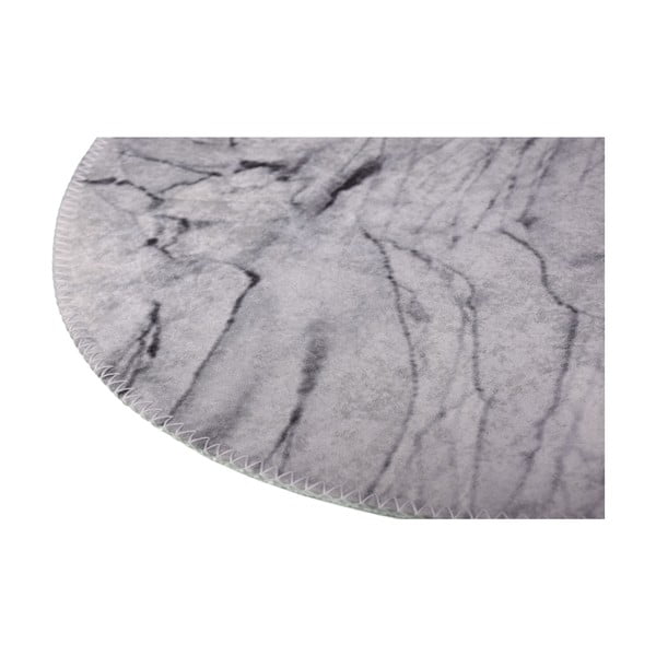 Covor gri deschis lavabil rotund ø 120 cm – Vitaus-image-2