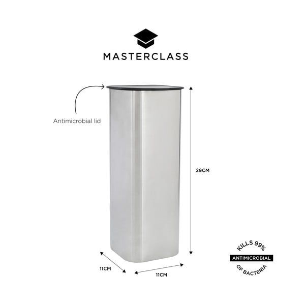 Recipient din oțel inoxidabil pentru alimente Masterclass – Kitchen Craft-image-2