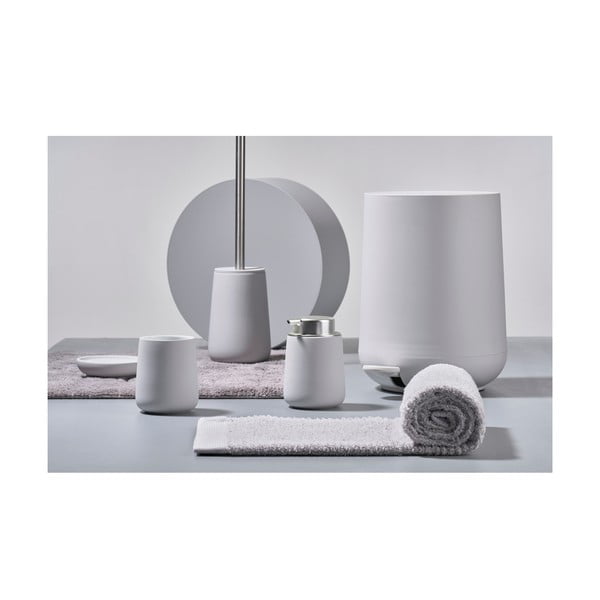 Suport pentru periuța de dinți gri deschis din porțelan Nova – Zone-image-1