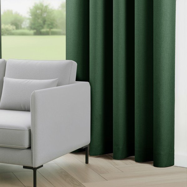 Draperie verde-închis dimout (semi-opacă) Calisto – Filumi-image-1