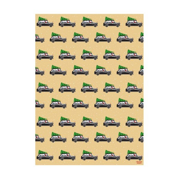 5 coli de hârtie de împachetat eleanor stuart London Christmas , 50 x 70 cm-image-1