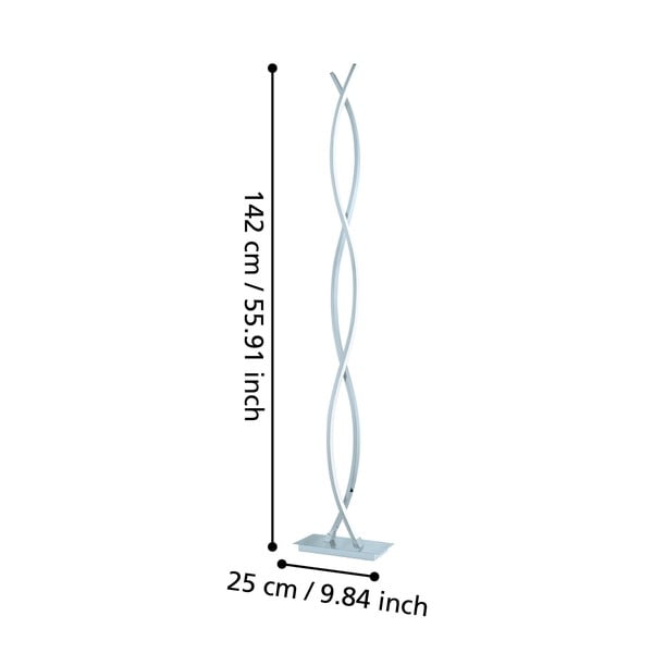 Lampadar argintiu LED (înălțime 142 cm) LASANA 2 – EGLO-image-3