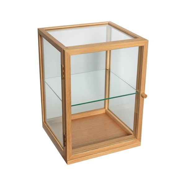 Vitrină în culoare naturală cu aspect de lemn de stejar 30x42x30 cm Poetic – Hübsch-image-2