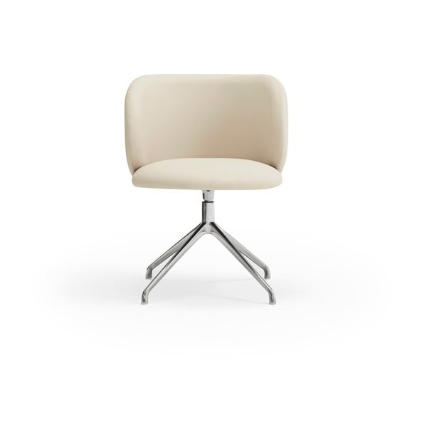 Scaun de sufragerie bej tapițat Mogi – Teulat-image-1