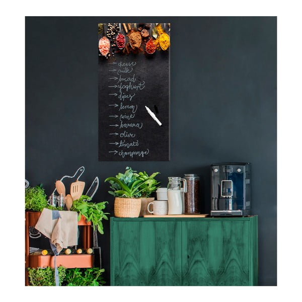 Tablă magnetică Styler Dark Spoons, 30 x 60 cm-image-1