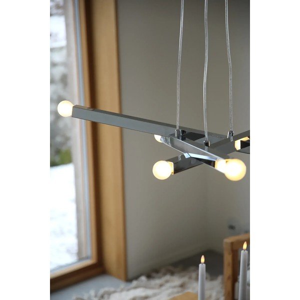 Lustră argintie din metal Stack – Markslöjd-image-2