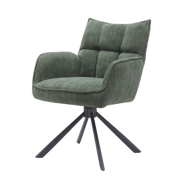 Set de scaune de sufragerie verde 2 buc. tapițat Marilla – Unique Furniture