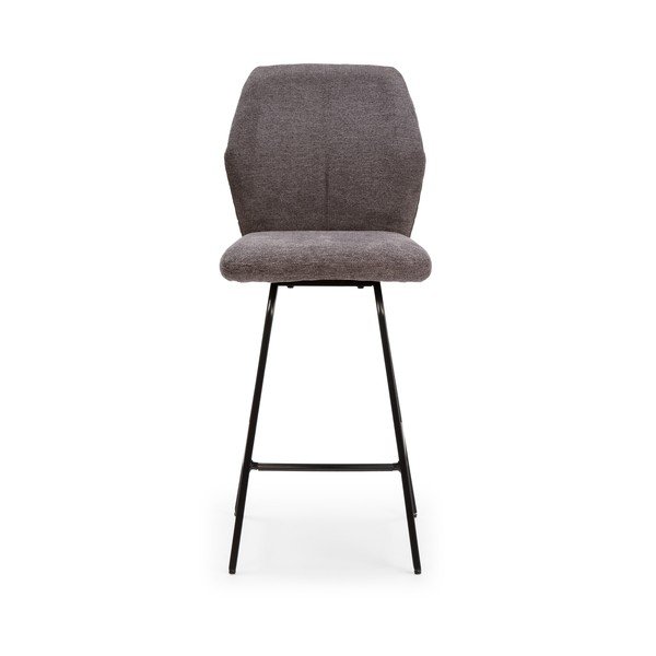 Scaune de bar gri-închis 4 buc. 65 cm Bei – Marckeric-image-2