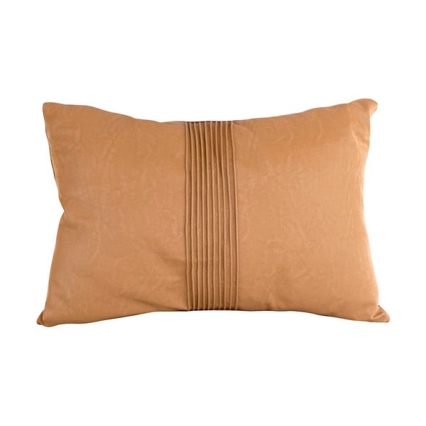 Pernă din catifea PT LIVING Ribbed, 50 x 30 cm, maro coniac-image-4