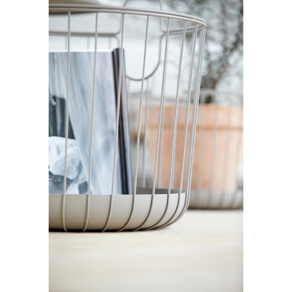 Coș de depozitare din metal Zone Inu, ø 40,6 cm, gri-image-4