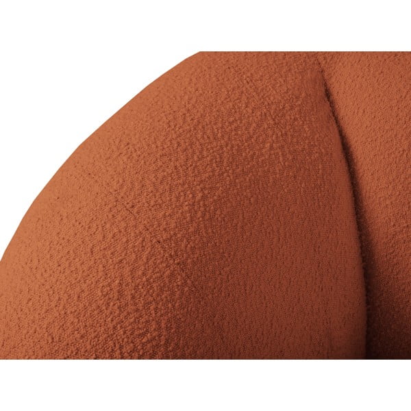 Canapea portocalie cu tapițerie din stofă bouclé 210 cm Essen – Cosmopolitan Design-image-4