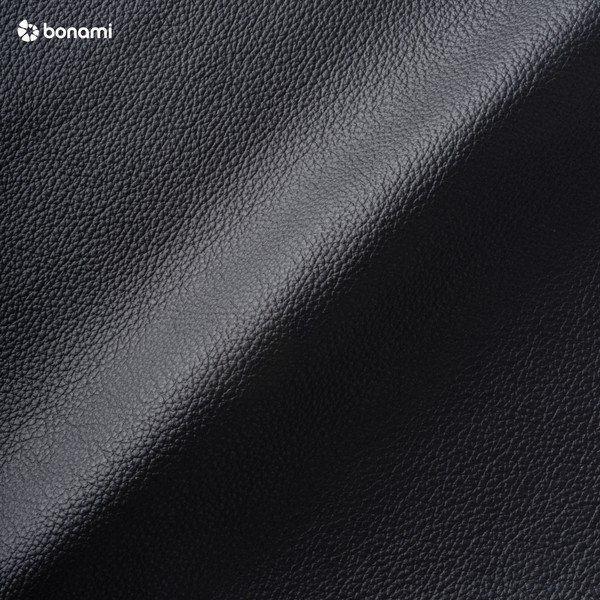 Canapea cu husă din piele Scandic Twigo, negru, 166 cm-image-4
