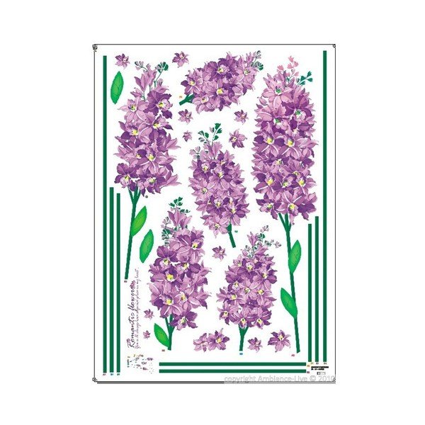 Set autocolante Ambiance Romantic Iris Flowers-image-1
