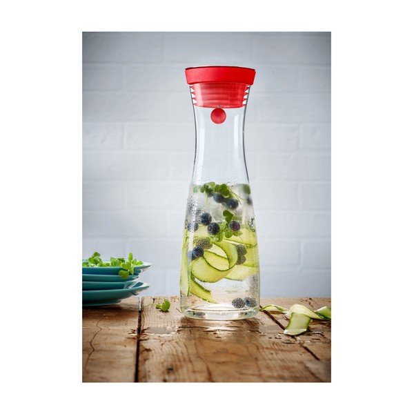 Recipient din sticlă pentru apă cu capac negru WMF, 1 l-image-1