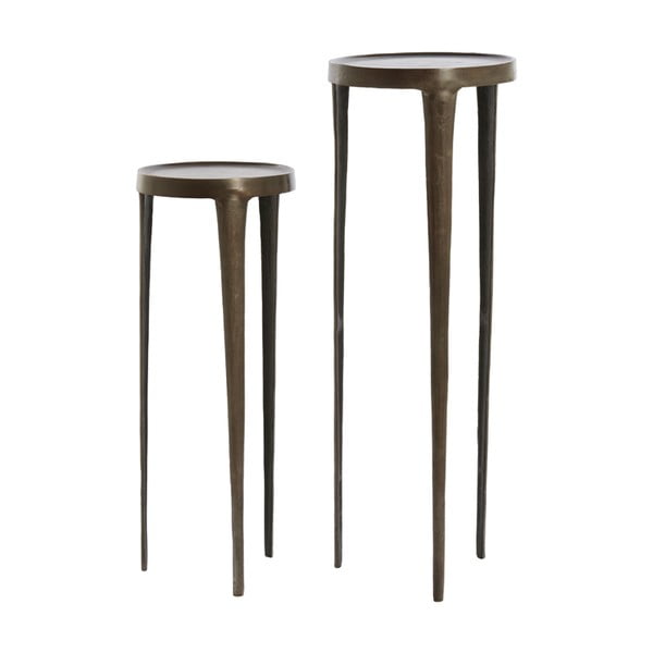 Măsuțe auxiliare 2 buc. rotunde din metal 35x35 cm Tobias – Light & Living-image-2