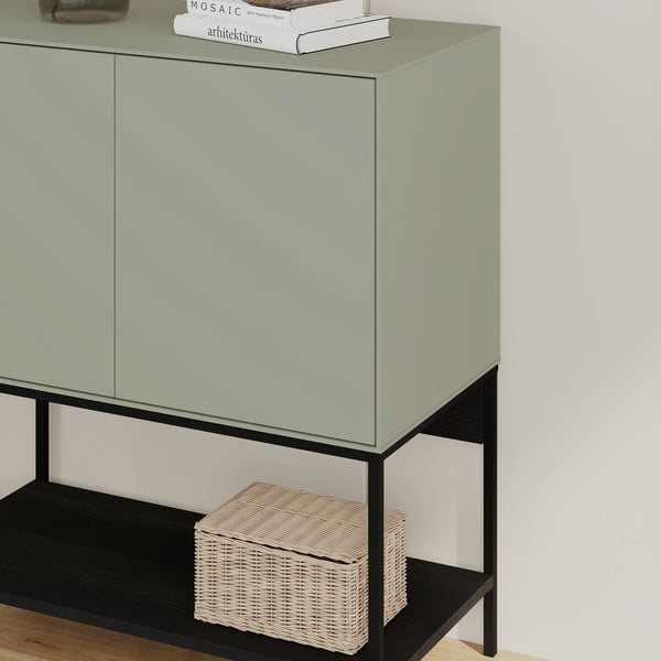 Dulap verde/negru 80x90x40 cm Amira – Marckeric-image-4