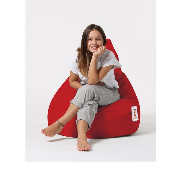 Fotoliu bean bag roșu Drop – Floriane Garden-image-1