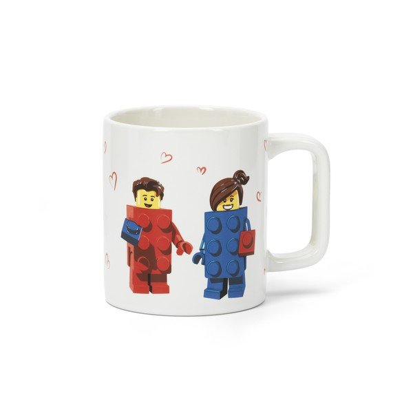 Cană pentru copii albă din ceramică 300 ml Love – LEGO®