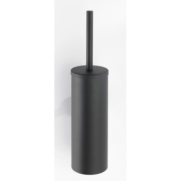 Perie de WC negru-mat de montat pe perete din oțel inoxidabil Bosio – Wenko-image-1