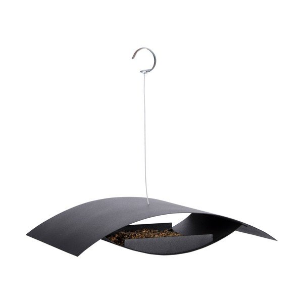 Hrănitor suspendat pentru păsări Esschert Design Modern, negru-image-2