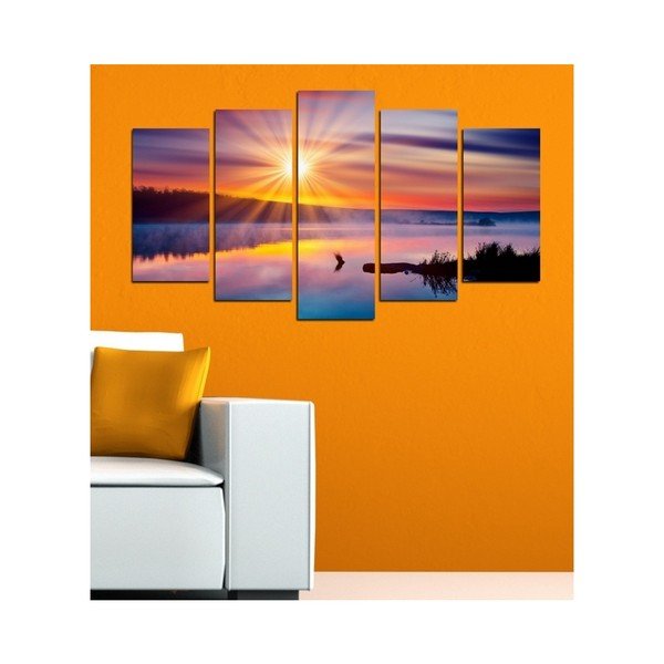 Tablou din mai multe piese 3D Art Mardo Sunset, 102 x 60 cm-image-1