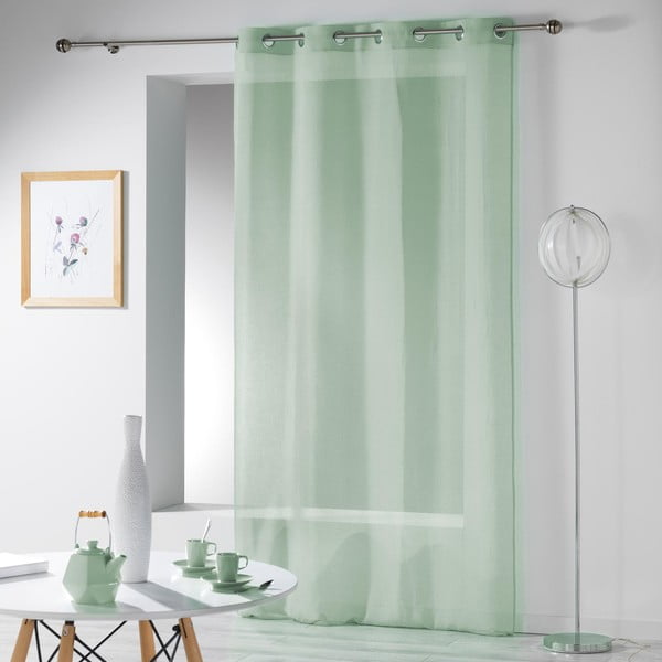 Perdea verde-deschis 140x280 cm Telma – douceur d'intérieur-image-2